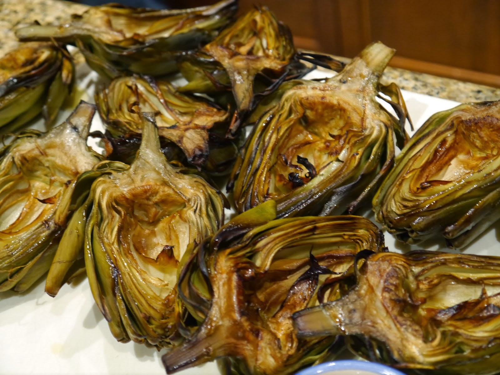 Gathering Around The Grill Smoked Artichokes