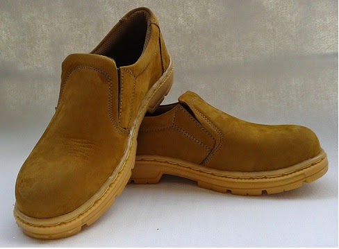 Beli Sepatu Safety Pantofel Kulit Nubuck
