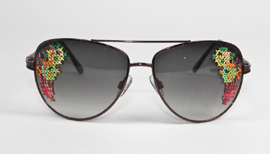 солнечные очки с вышивкой