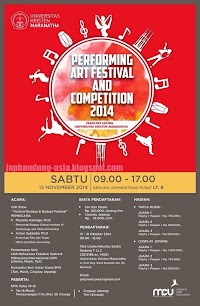 Universitas Kristen Maranatha : Performing Art Festival And Competition 2014