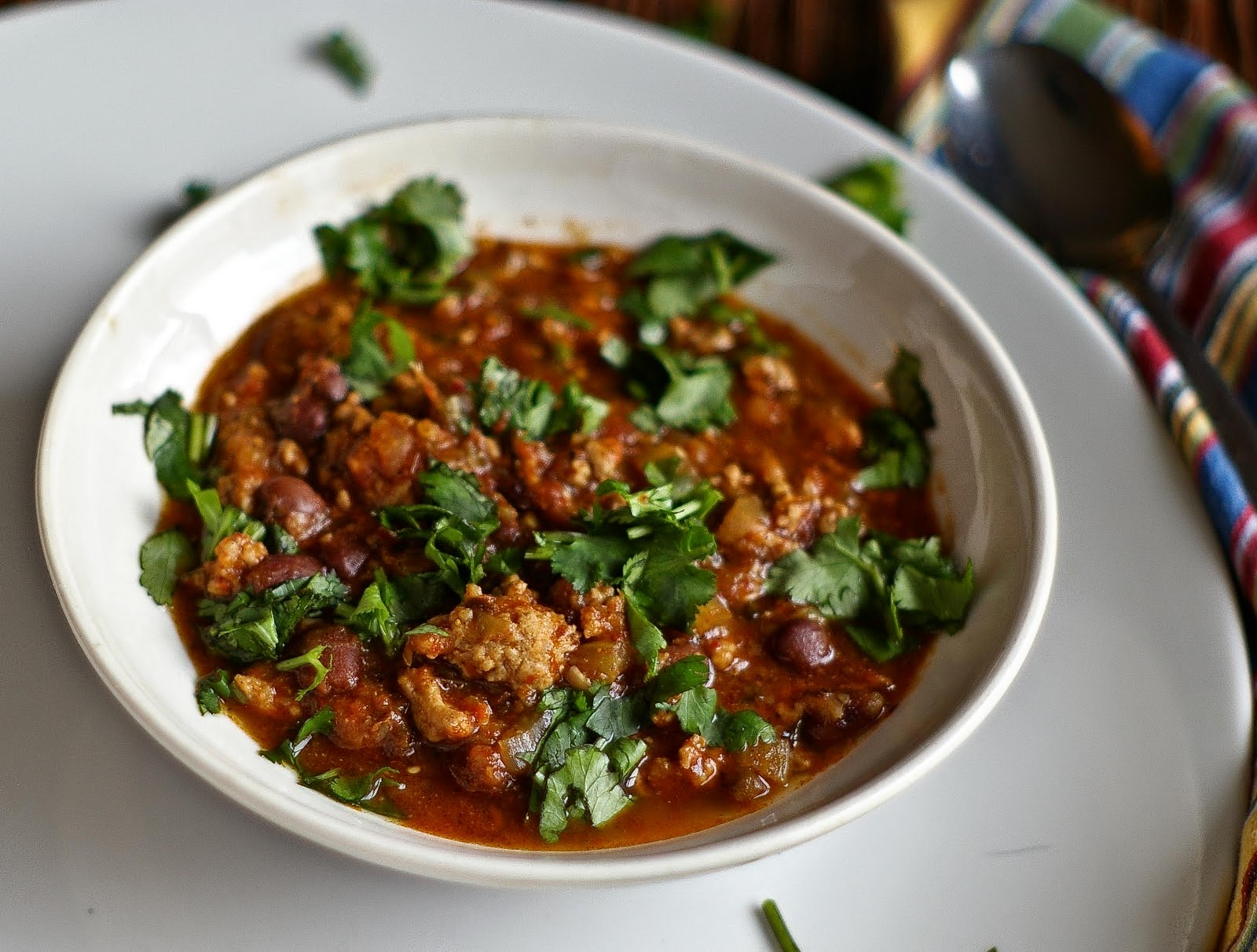 The Yum Yum Factor Chili with Pork and Mushrooms