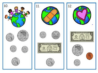 Smiling and Shining in Second Grade: Earth Day Counting Money Freebie