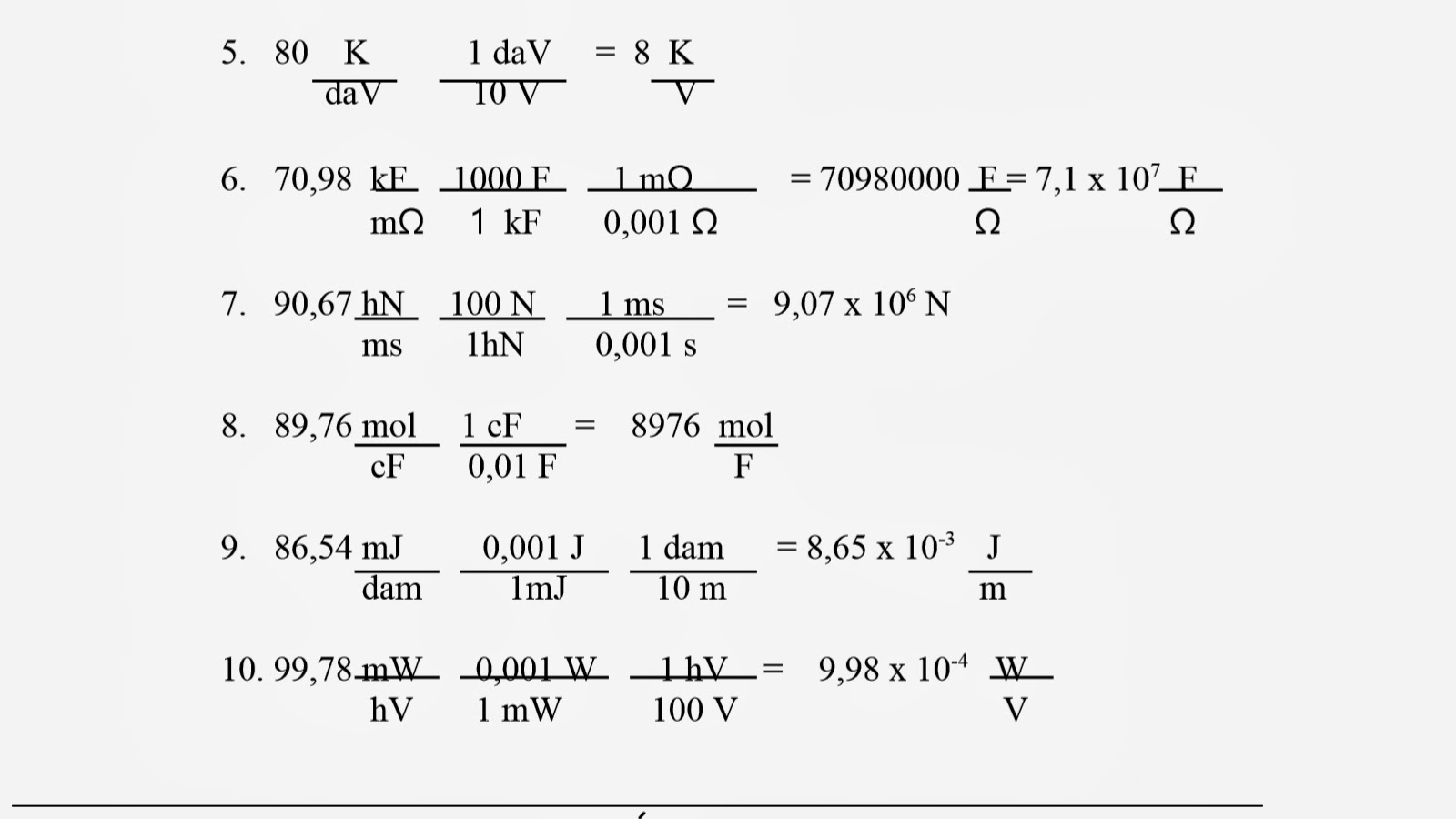 RROBA LIBRE 2.8. FACTORES DE CONVERSIÓN