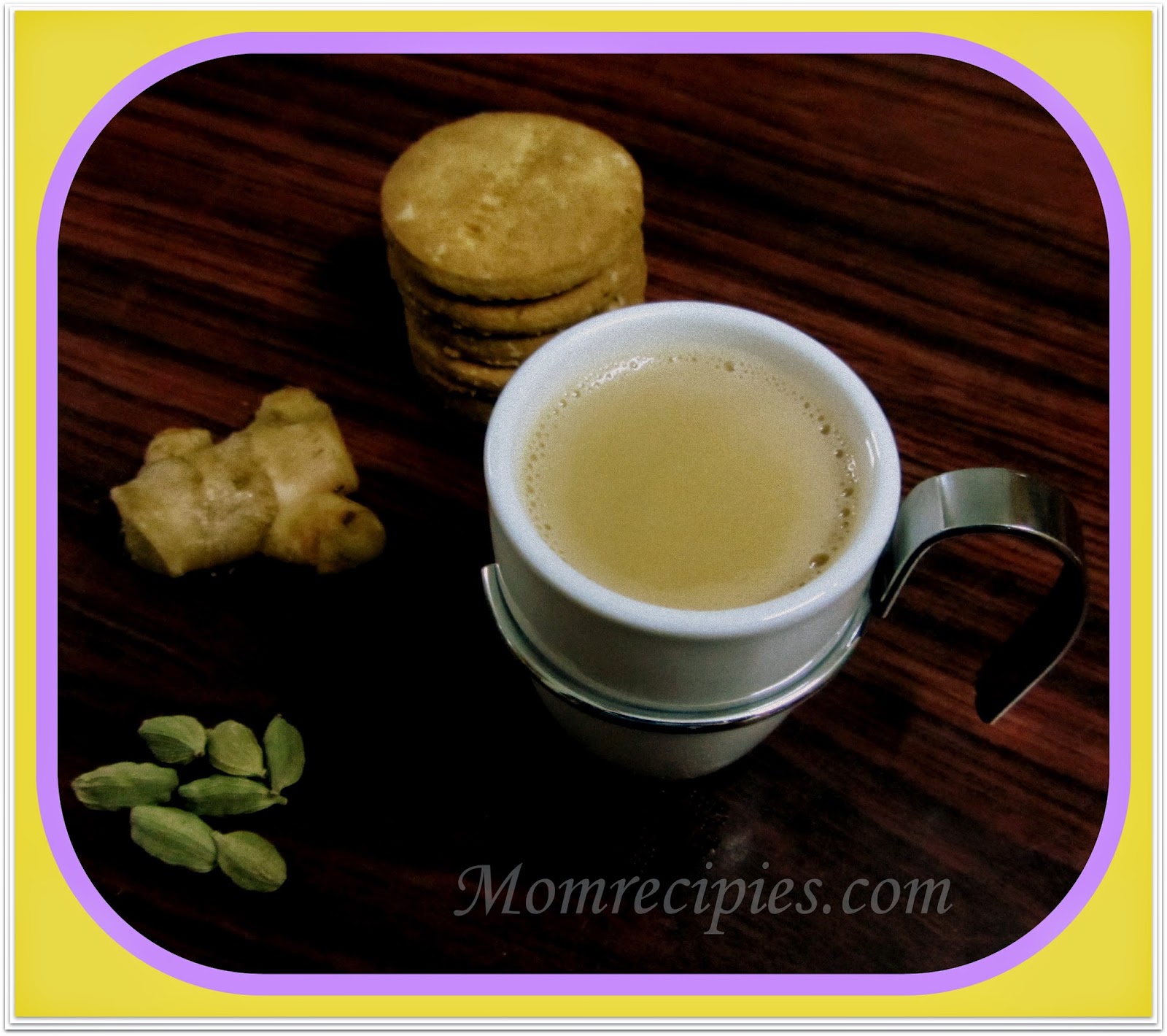 Mom's Recipies GingerCardamom Tea /AdrakElaichi Chai