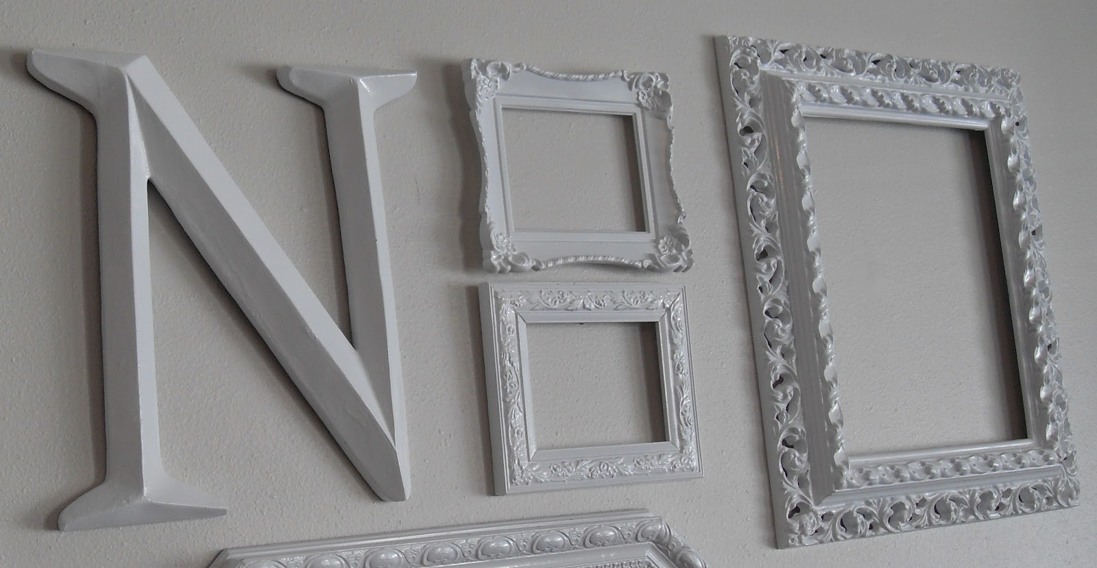 Oops! The latest, greatest frame adventure! An open frame gallery wall!