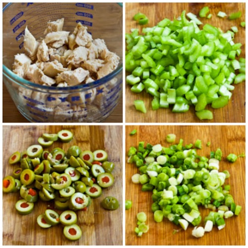 Shredded Chicken Salad with Green Olives, Celery, and Green Onion Kalyn's Kitchen