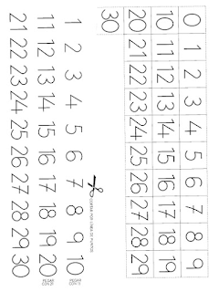 Aprender Es Divertido Fichas Para Imprimir Numeros Del 1 Al 30