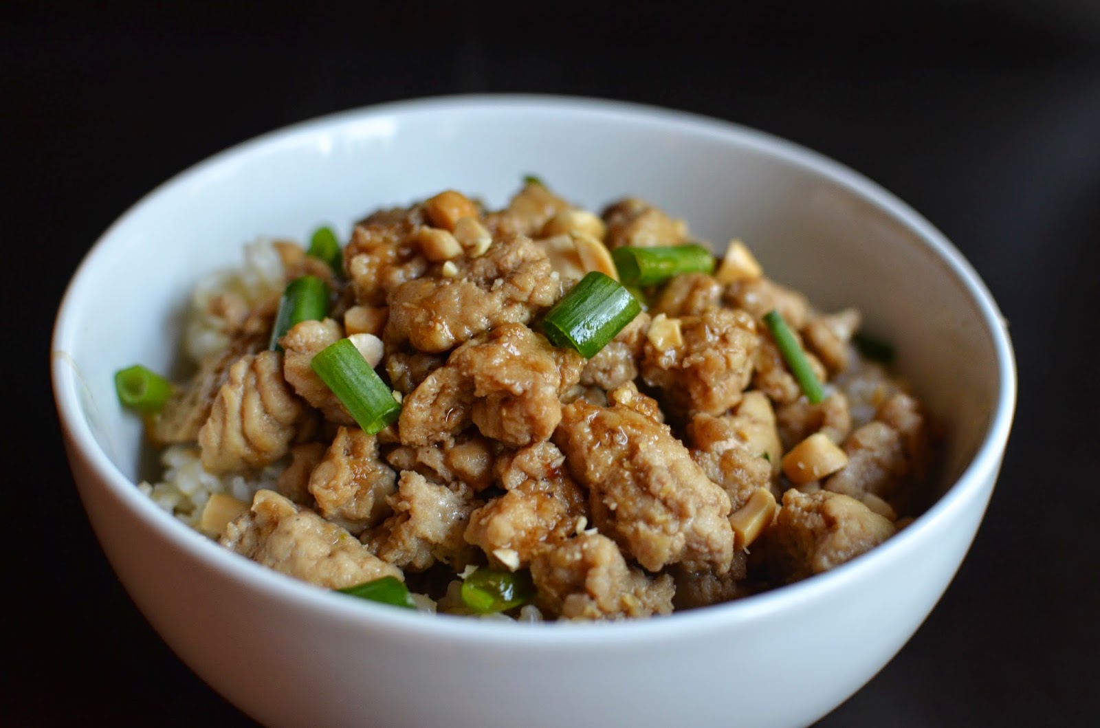 Playing with Flour Ground chicken in hoisin sauce, two ways