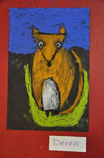 Cute Orange Fox Kindergarten Art Project