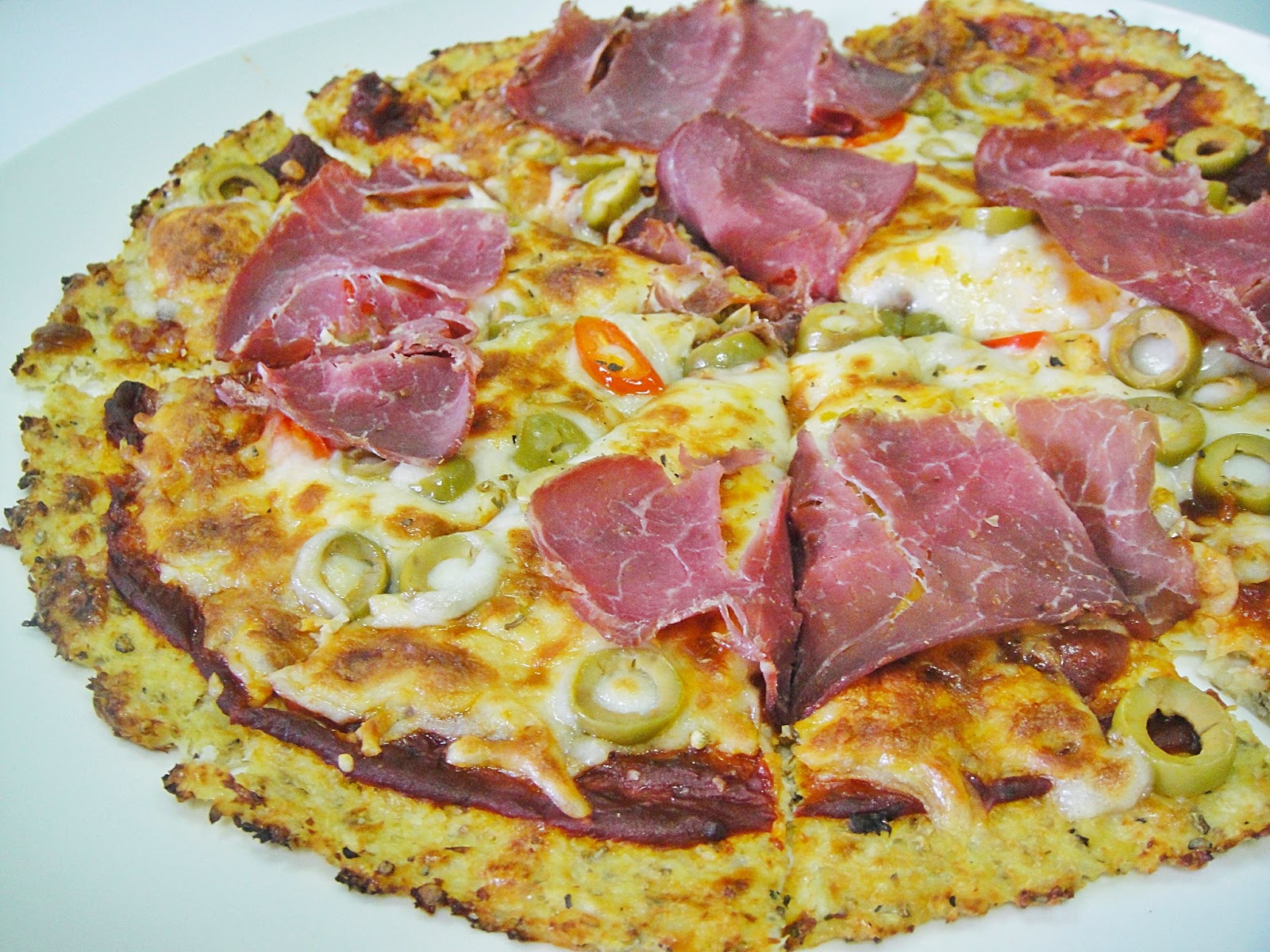 Maryam's Culinary Wonders 793. Cauliflower Crust Pizza