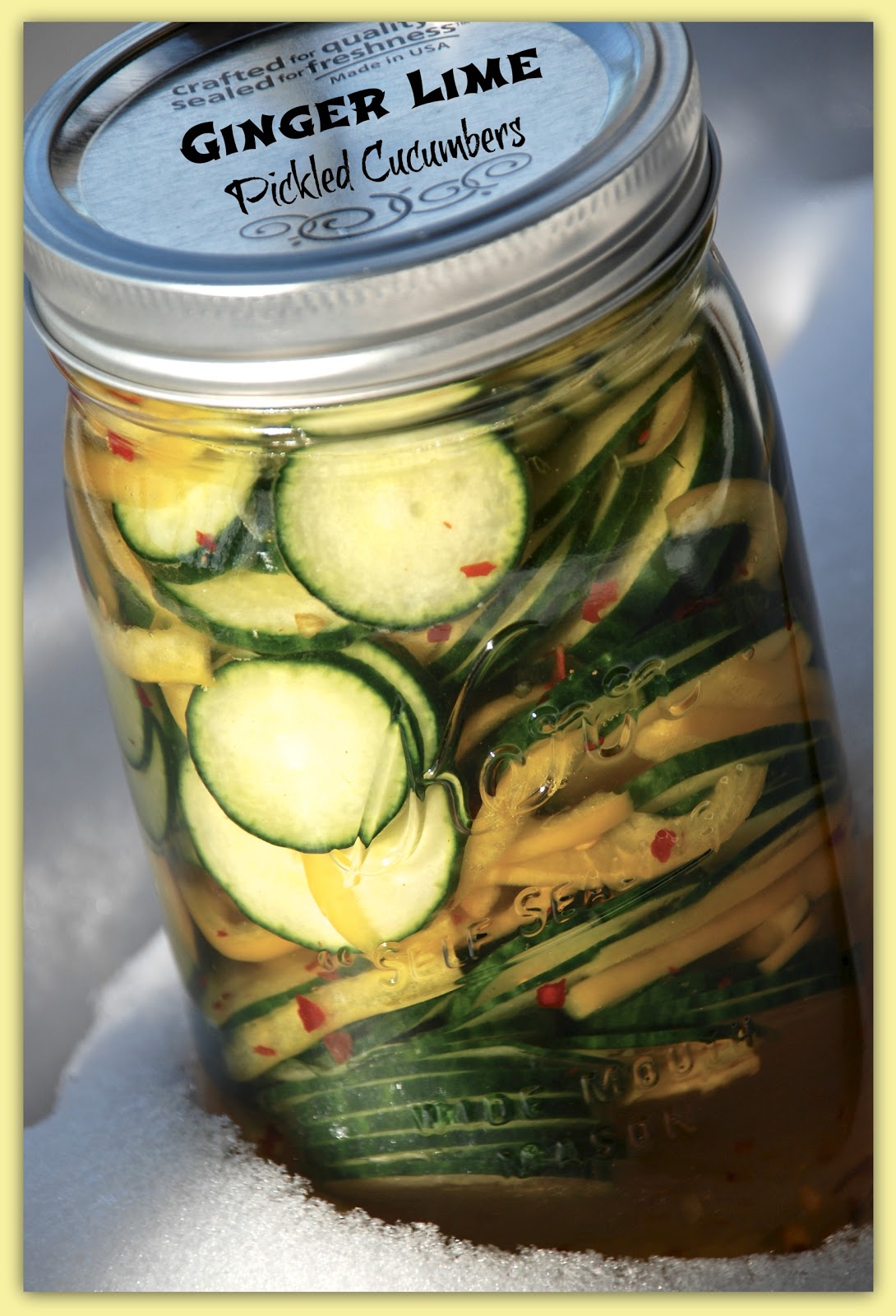 Living Rancho Delux Ginger Lime Pickled Cucumbers