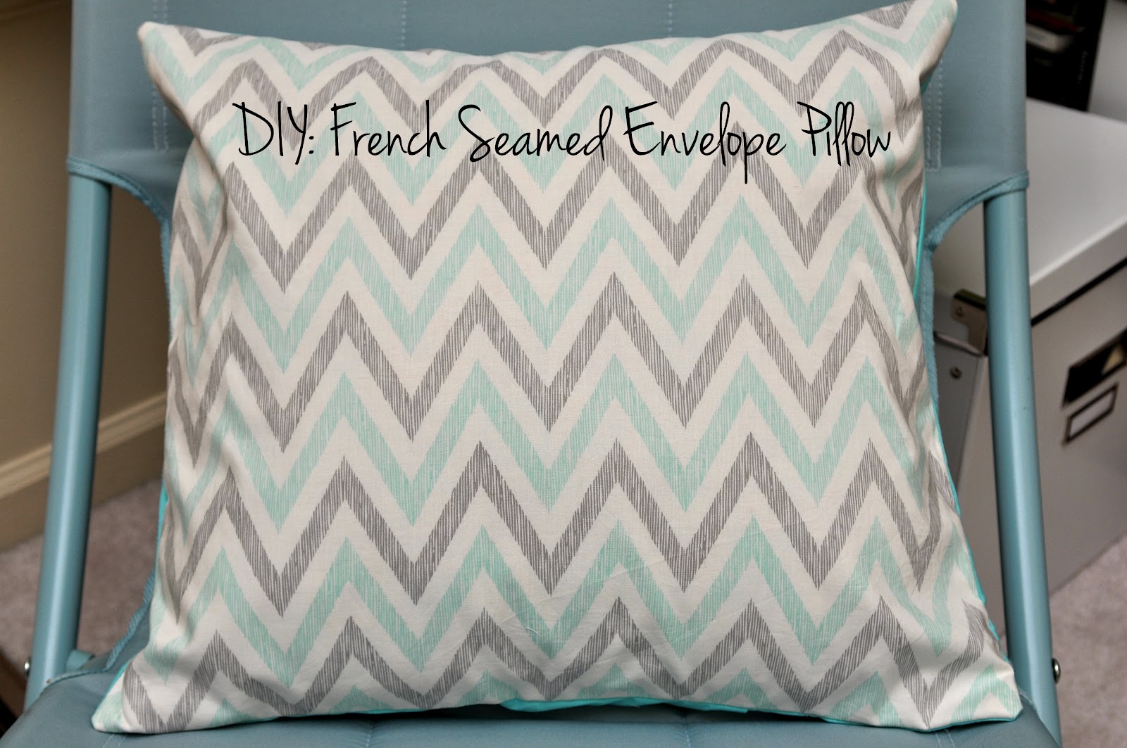 From Woo to You DIY French Seamed Envelope Pillow