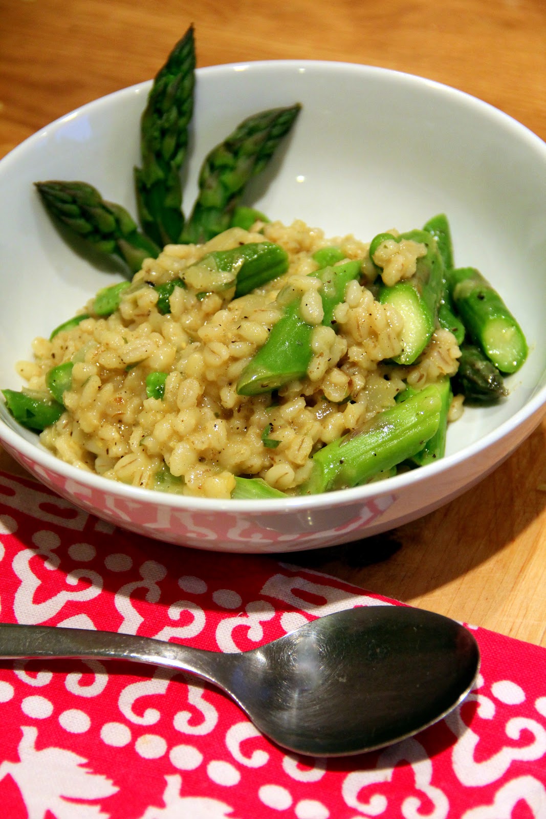 All The Live Long Day Pearl Barley Risotto With Asparagus And Broad Beans