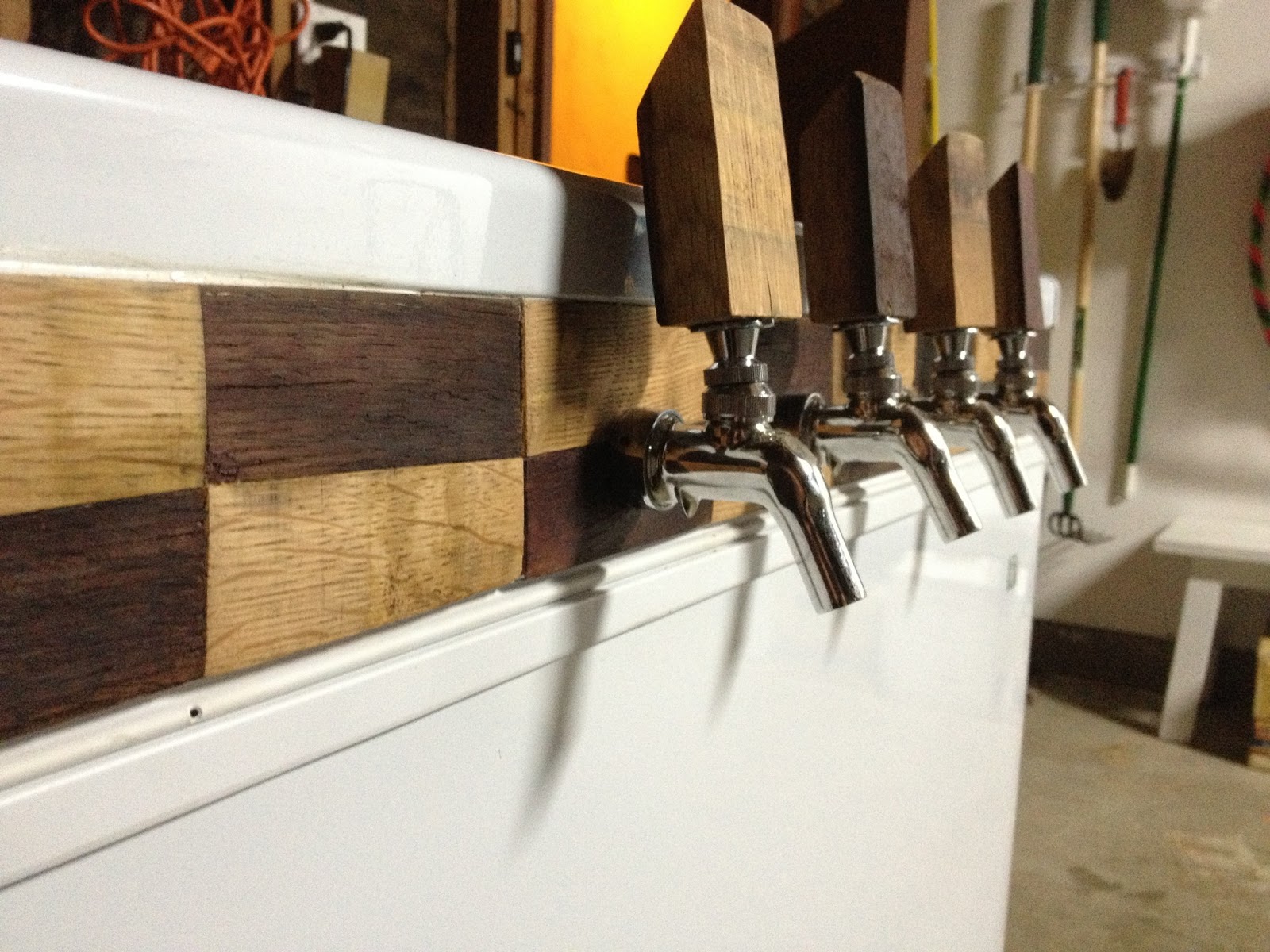 Bikes, Beer, and Adventures Beer Equipment Wine Barrel Stave Keezer Build