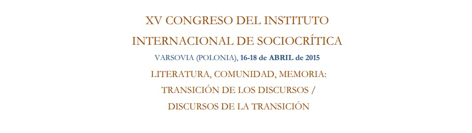 "Literatura, comunidad, memoria: transición de los discursos / discursos de la transición"