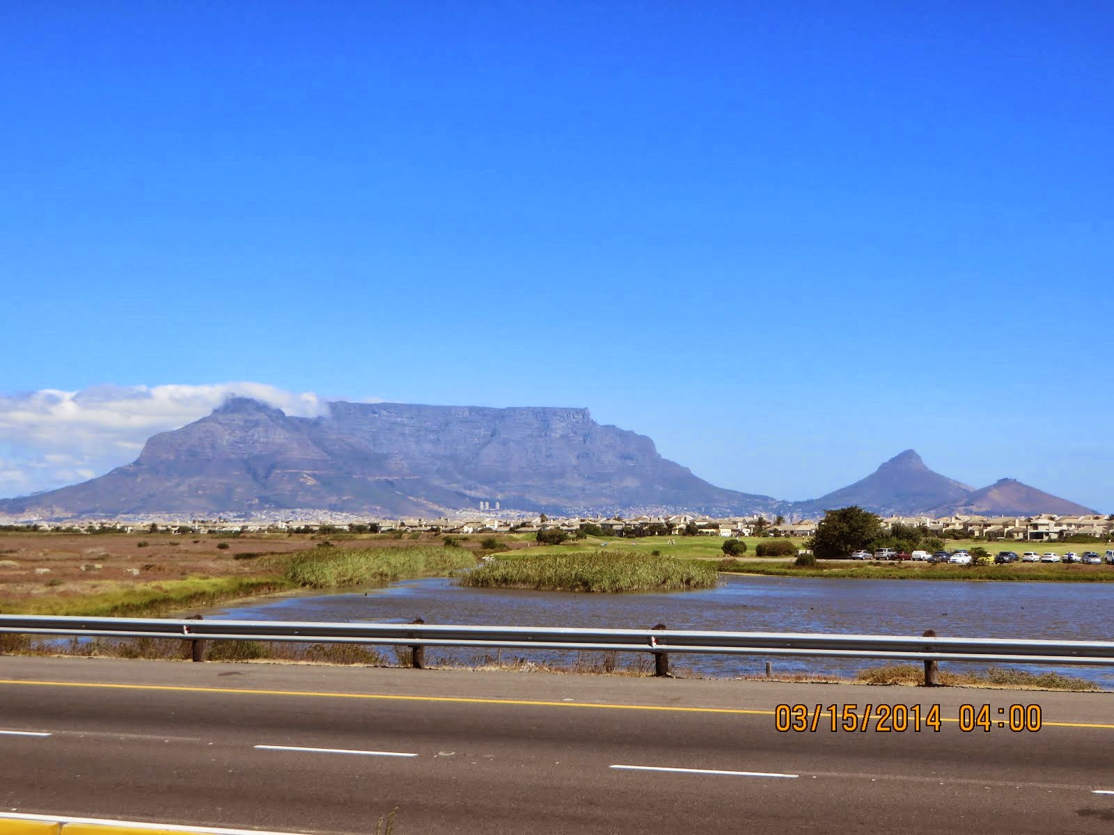 Table Mountain, the famous backdrop for Capetown