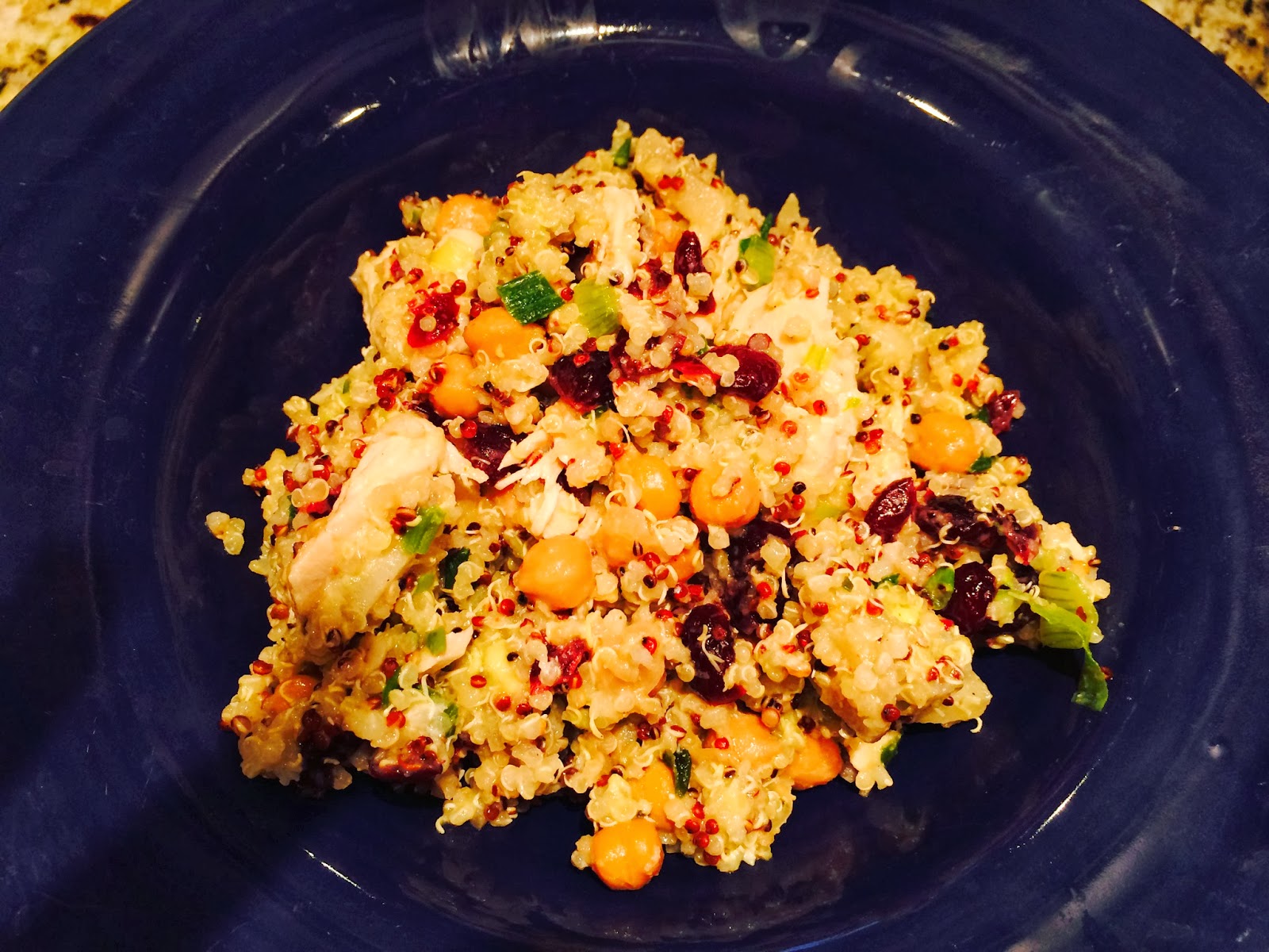 Sorella Style Sauteed Chicken and Quinoa with water chestnuts and