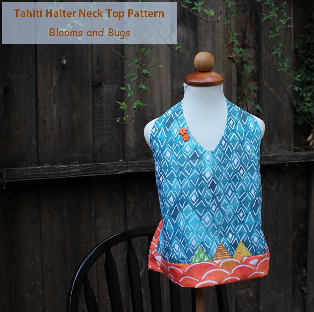 tahiti halter neck top pattern