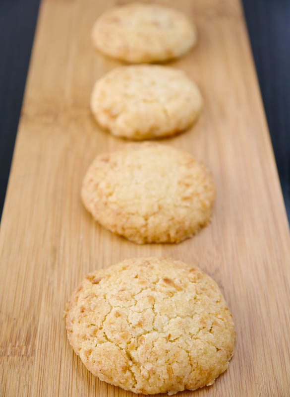 Peaches and Donuts Coconut Shortbread cookies
