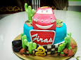 2 tier CARS cake