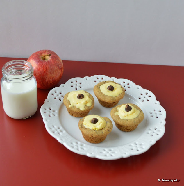 Eggless Chocolate Chip Cookie Cups