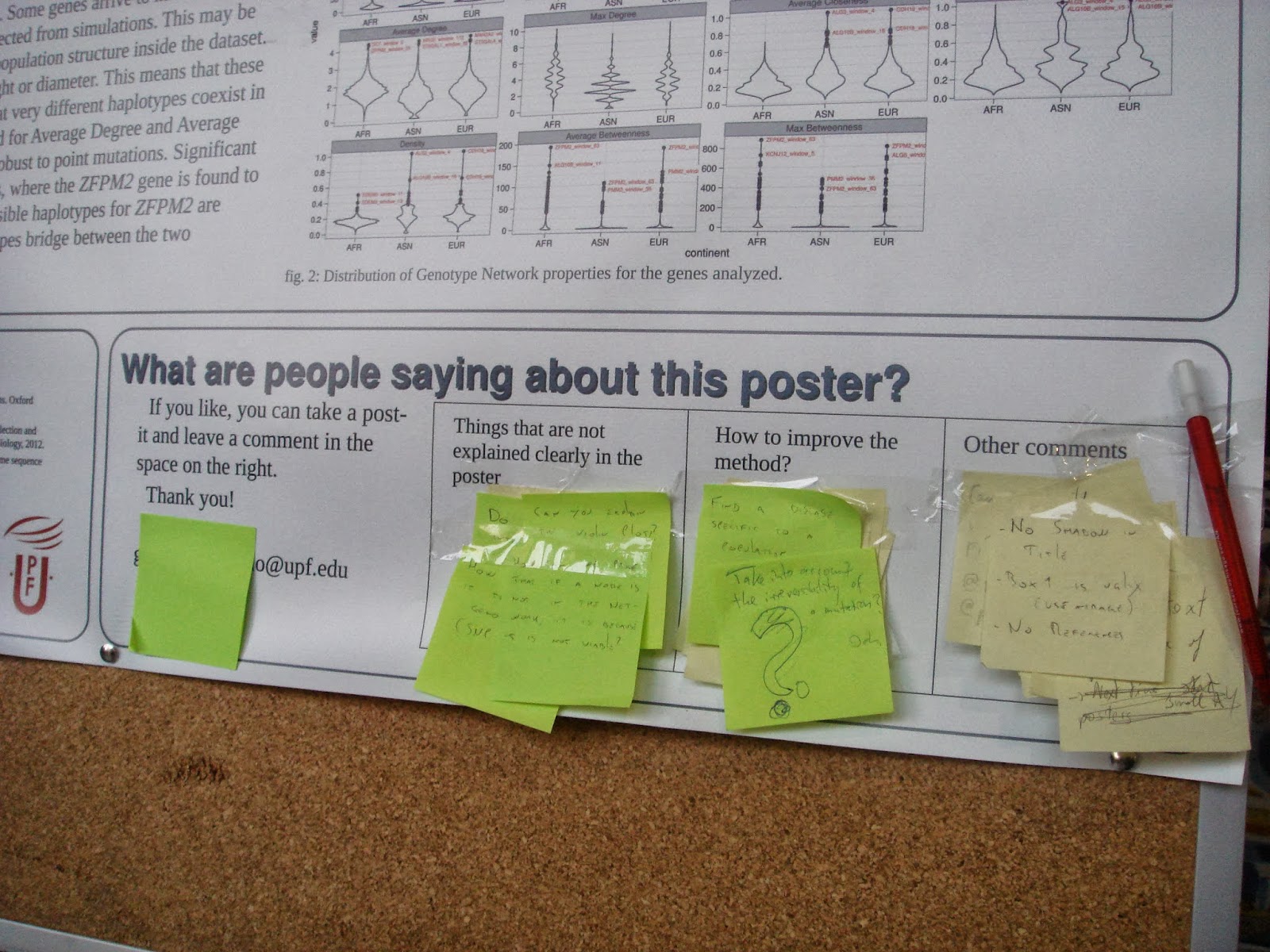 better posters invitating interaction