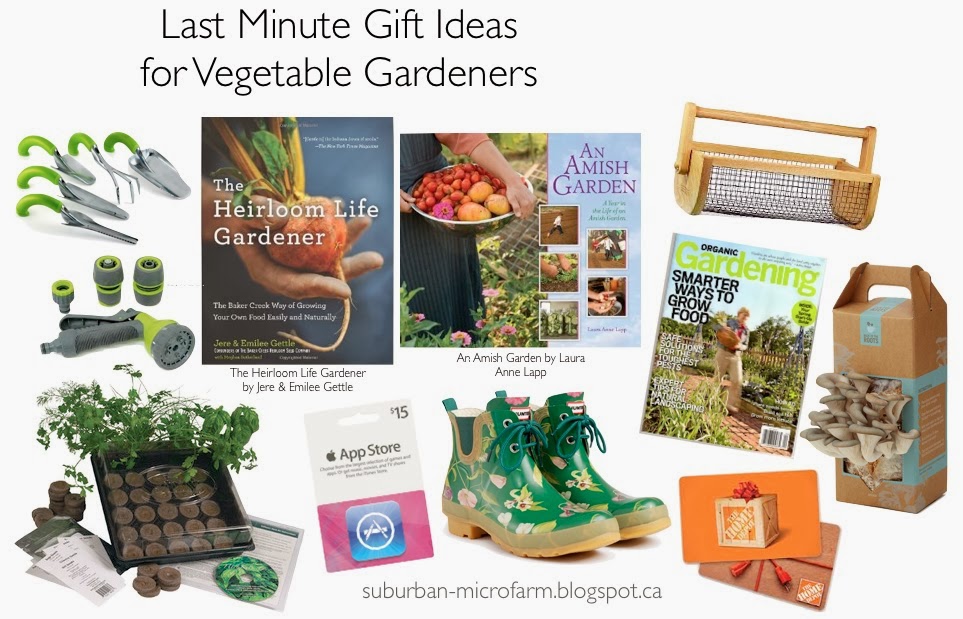 My Suburban MicroFarm Last Minute Gift Ideas for Vegetable Gardeners