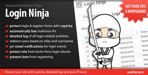 CodeCanyon - Login Ninja WordPress Plugin