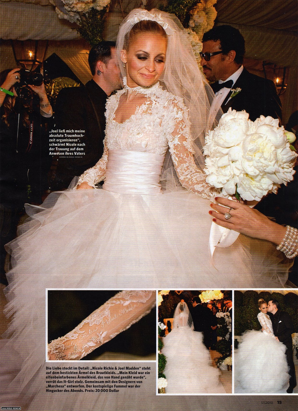 Neptune Couture Marchesa inspired Nicole Richie wedding dress ...