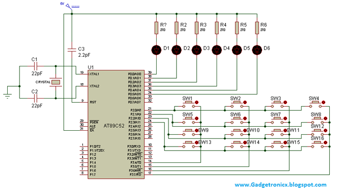 Interfacing 4 x 4 keypad to 8051 Microcontroller Interfacing 4 x 4 keypad to 8051 Microcontroller