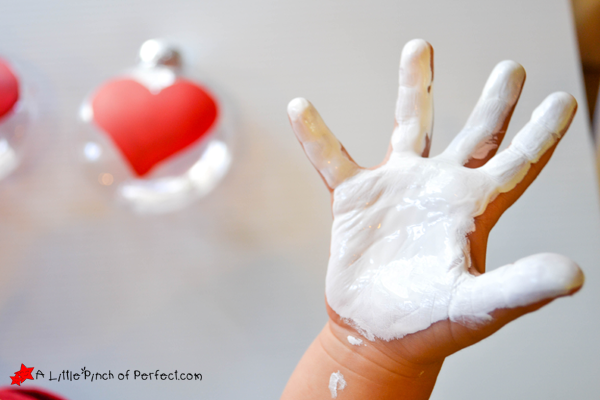 handprint keepsake ornament that