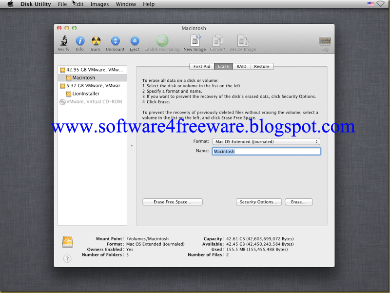 os x lion iso download for vmware