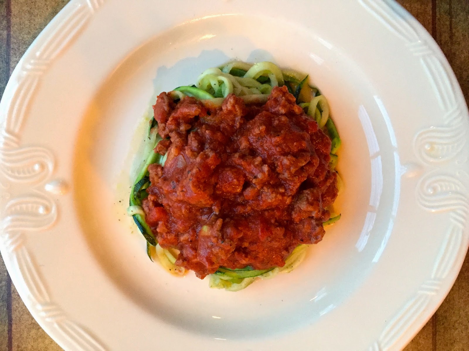 Food Impressions Zoodles with Meat Sauce