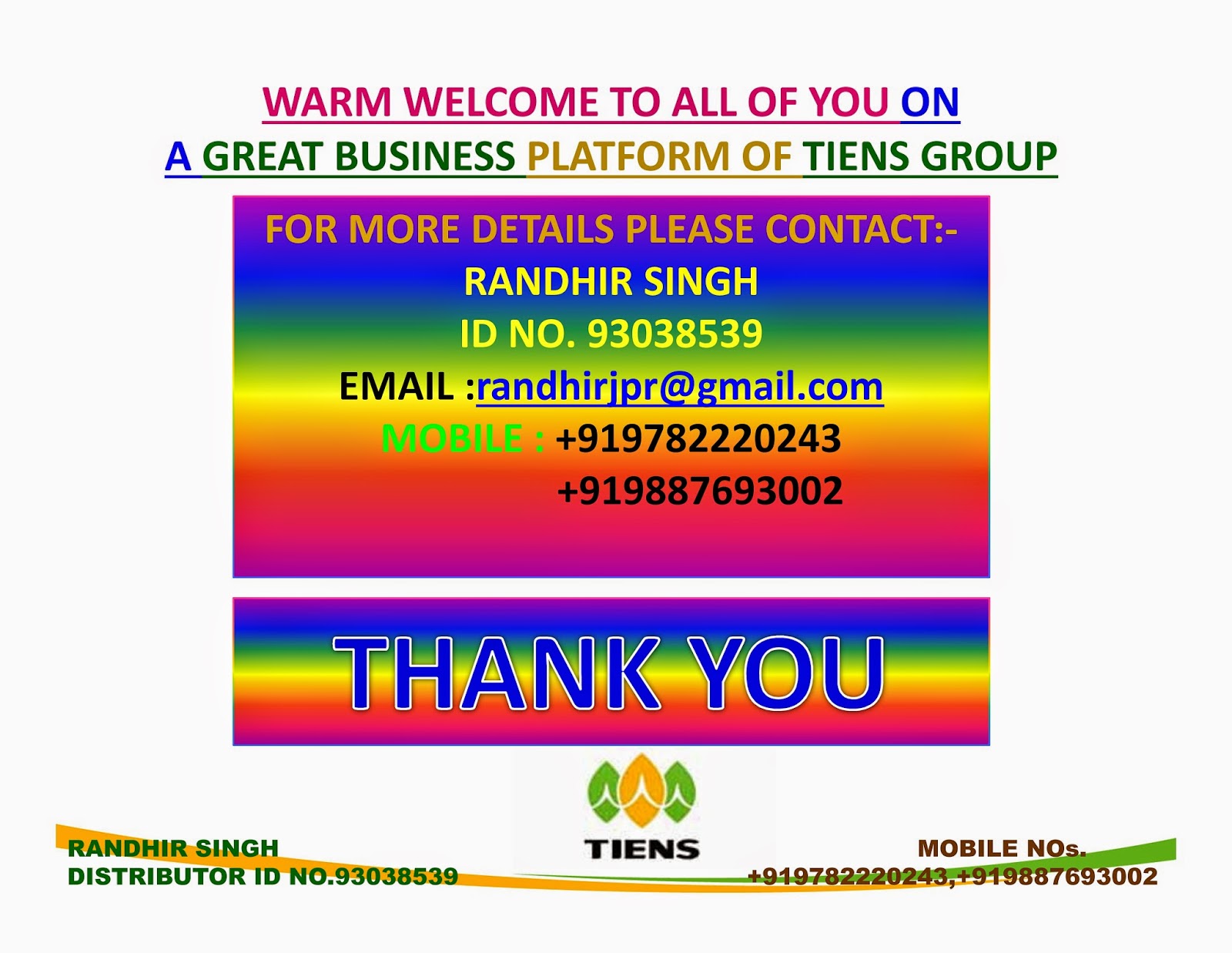 TIENS GROUP,Independent Distributor,Tiens Distributor93038539,*Tiens