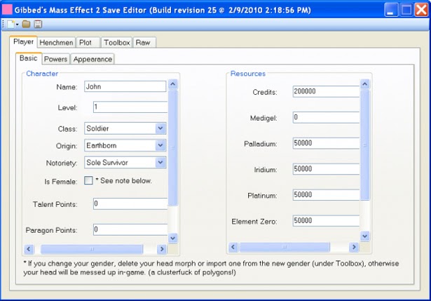 mass effect save editor guide for completion