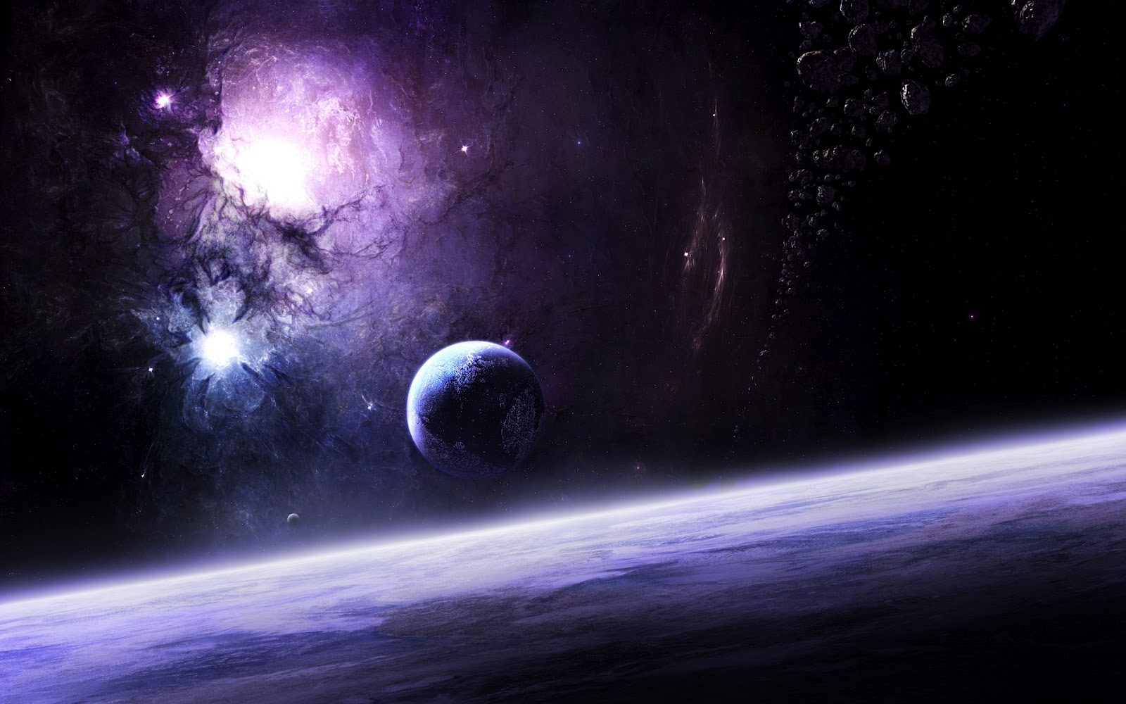 Free Space Galaxy Desktop Background Wallpaper - Planet Wallpapers