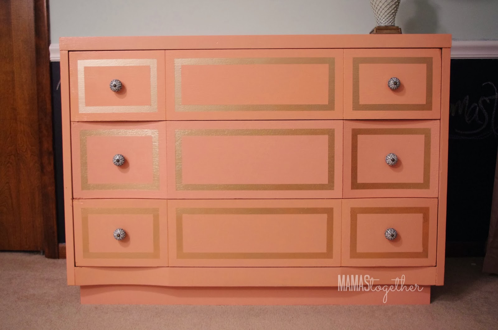 Mamas Together Garage Sale Dresser Upcycle
