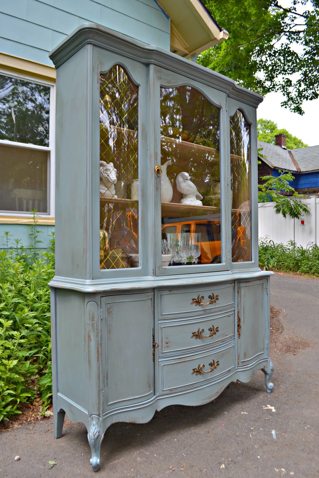 Heir and Space A Vintage Hutch in Coastal Hues