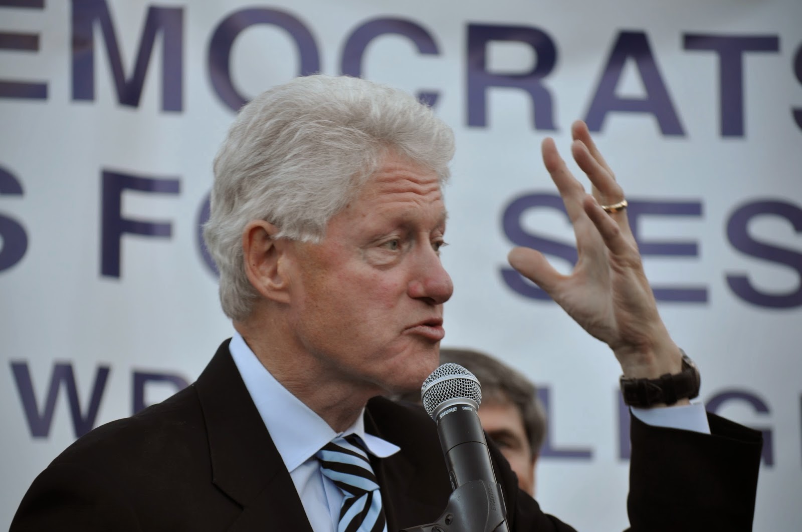 The Ever Expressive Face of Former President Bill Clinton
