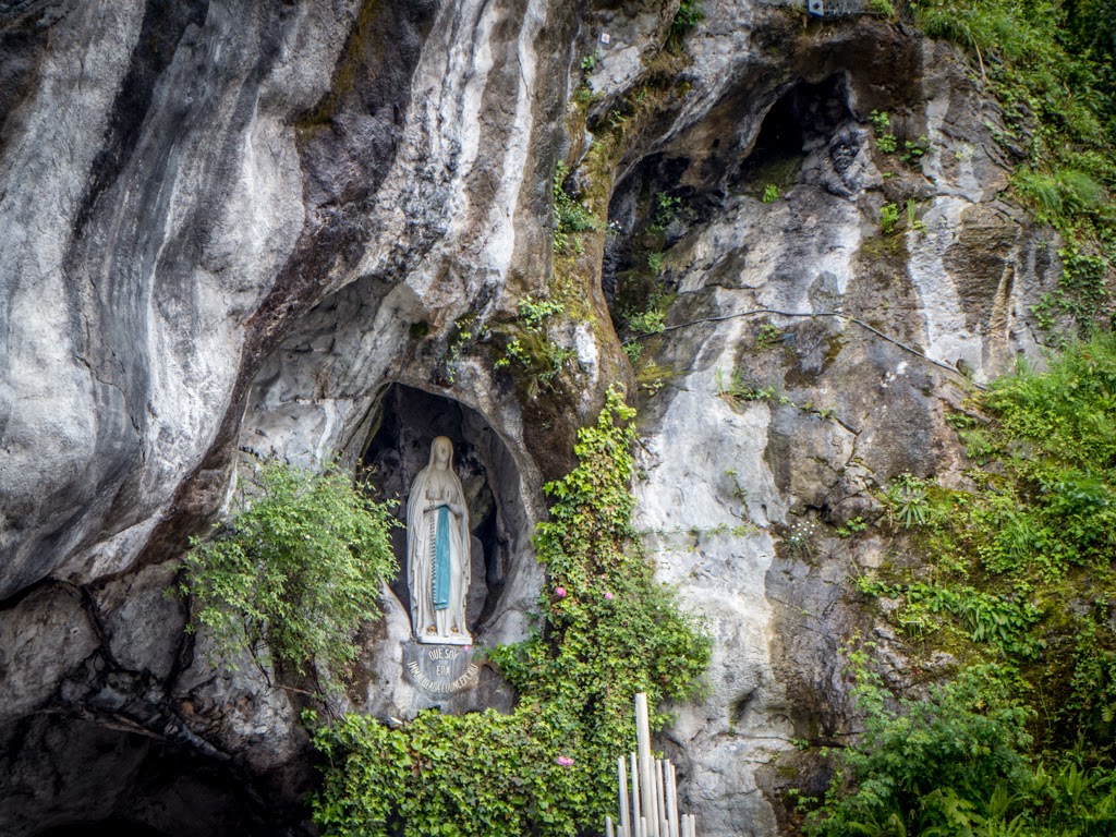 Lourdes France Grotto Statue Virgin Mary