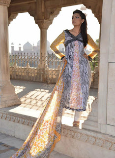 Spring-Summer Women & Girls Lawn Dresses Collection 2013 By Aroshi