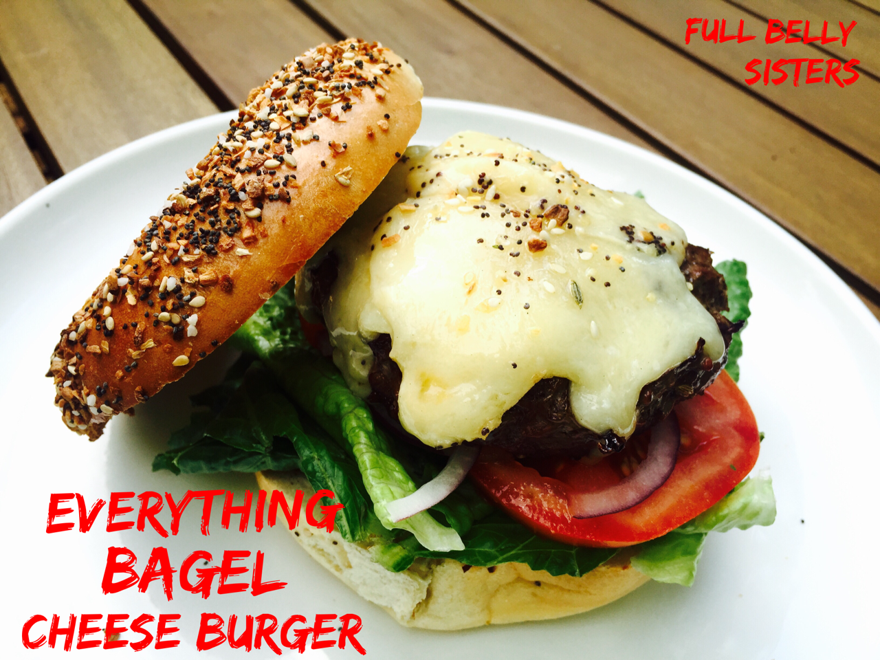 Everything Bagel Cheese Burger