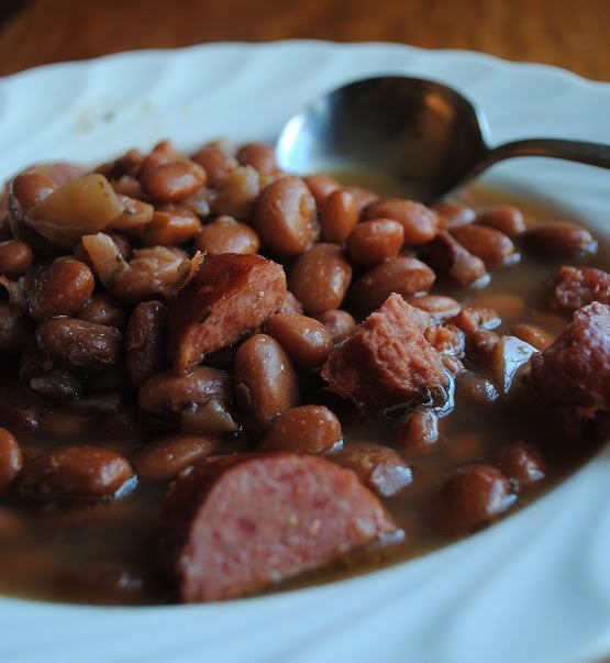 Um, What Are You Doing? Pinto Beans & Sausage