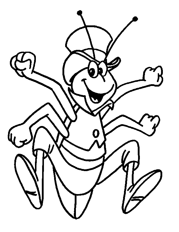 Dibujos animados para colorear: Imágenes para colorear de la abeja ... Dibujos animados para colorear: Imágenes para colorear de la abeja ...