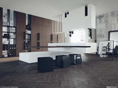  Tidak banyak orang yang berani mengaplikasikan warna hitam pada kitchen set terkecuali di Kitchen Set Hitam Putih Yang Elegan