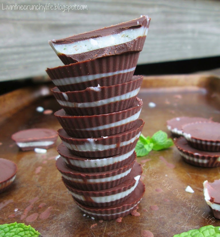 Dark Chocolate Mints (Healthy Andes Copycat) Livin' the Crunchy Life