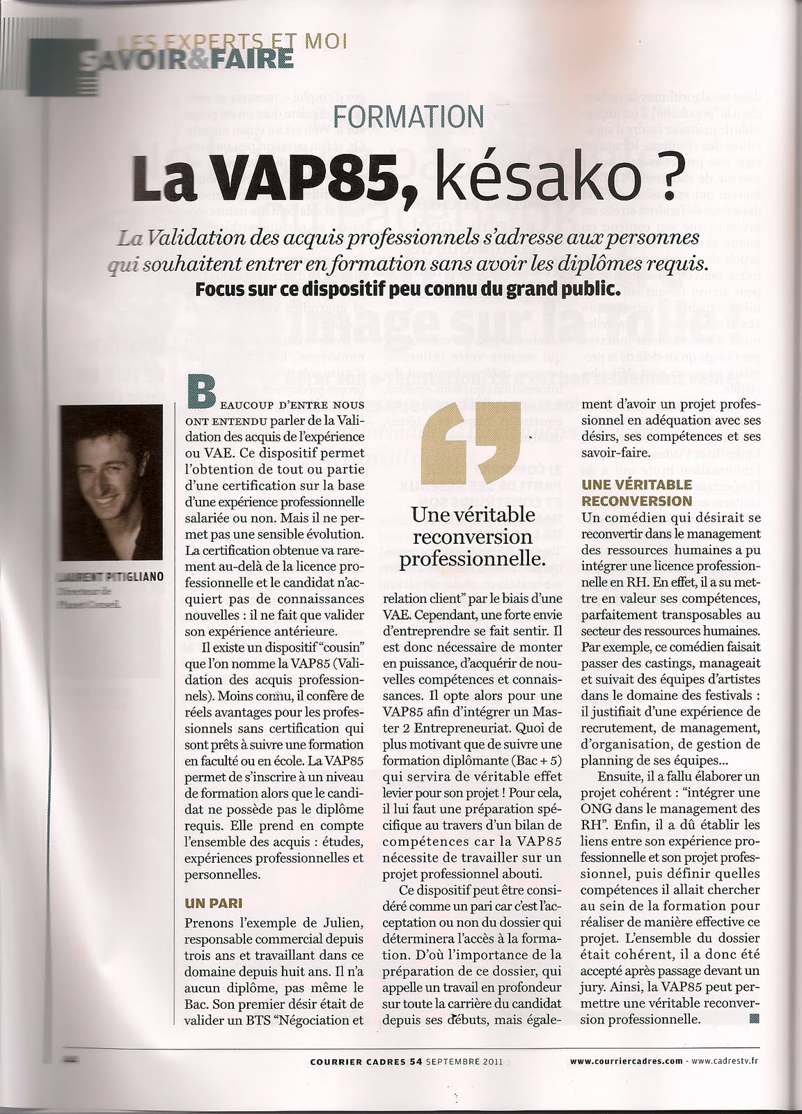 exemple de vap 85