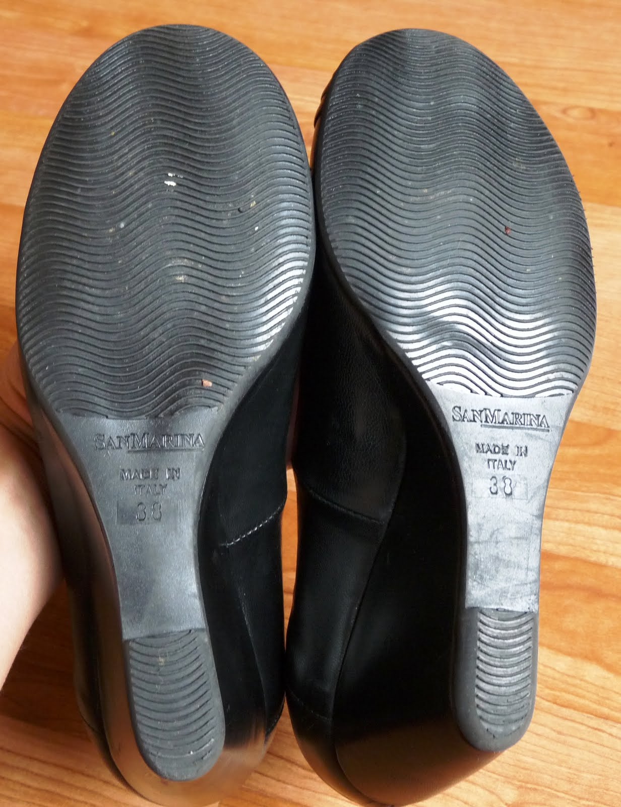 sandales noires san marina