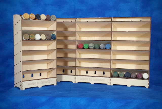 New Paint Storage Systems from Burn In Designs