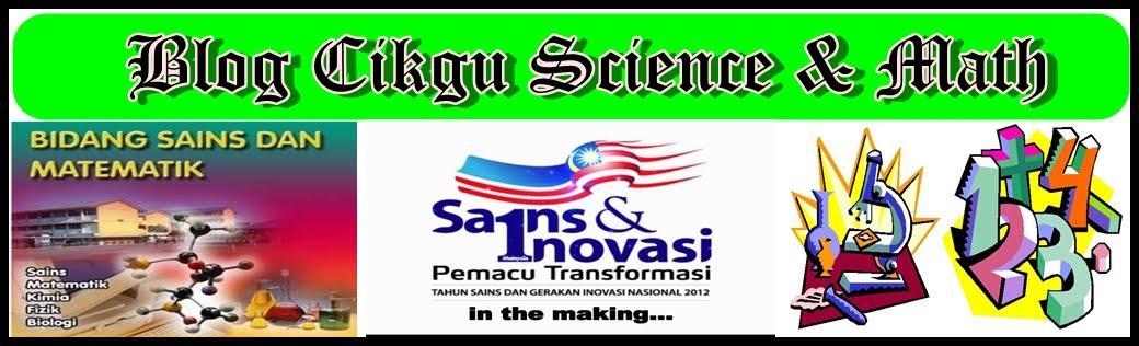 Blog Cikgu Sains & Maths